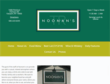 Tablet Screenshot of noonanspub.com